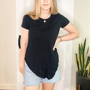 Madewell 🖤 Black Asymmetrical Crew Neck